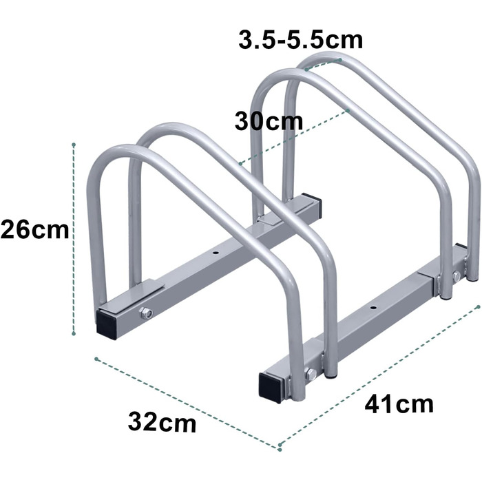 Настінна підвіска для велосипедів 2 шт. Ikodm, настінні кріплення для велосипедів, регульований кут нахилу 360 і відстань між стінками, для гаража і квартири з захистом рами, навантаження 30 кг (2 серії, 2 велосипеда висота 26x432 см)