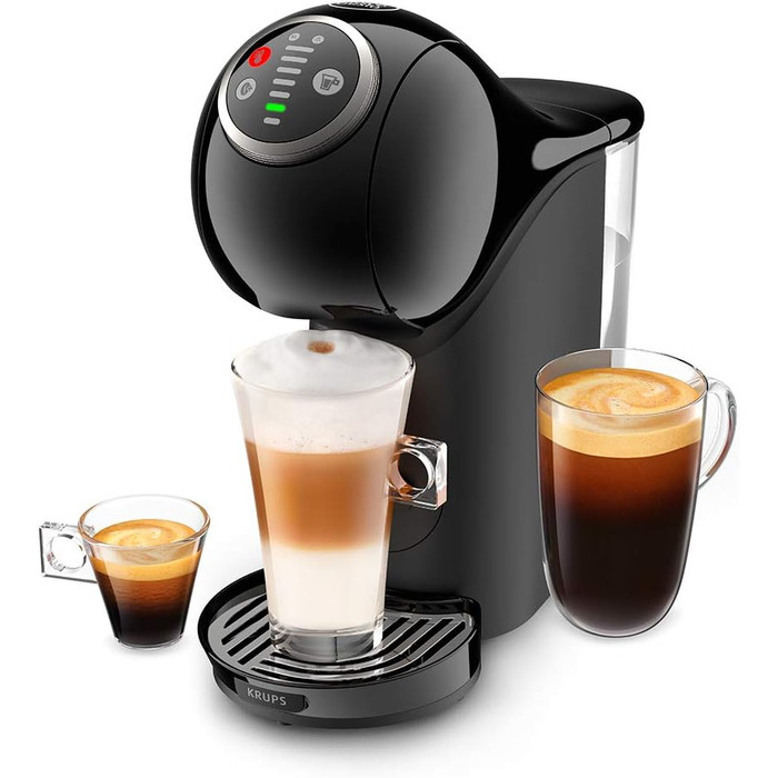Кавомашина NESCAFÉ Dolce Gusto Krups Genio S PLUS KP3408, автоматична, для еспресо та капсул, чорна