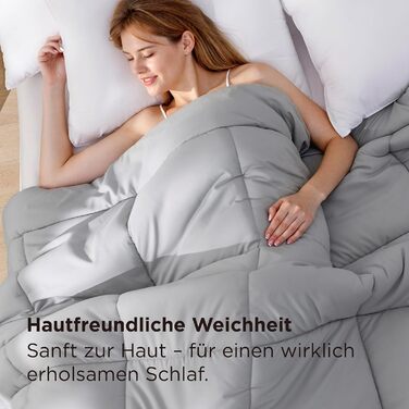 Біла зимова ковдра BEDSURE 220x240 см - тепла, товста, 450gsm, для зими, пральна машина | BEDSURE