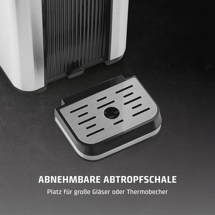 CASO HW 620 - Нагрівач води, 2600W, 40-100°C, 7 режимів подачі, бак 2,5л, економія енергії, функція для дітей, нержавіюча сталь, фільтр для води, нагадування про декальцинацію