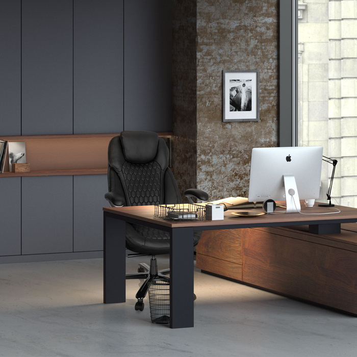 Крісло для керівника XXL PULLMANN I Leather Black HJH OFFICE
