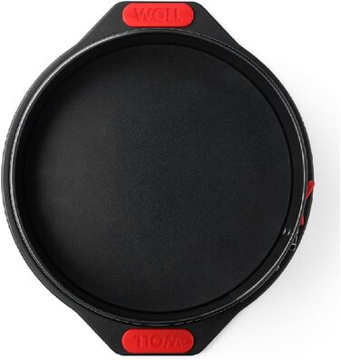 Форма для випічки Woll Springform Ø 26 см – антипригарна, з нержавіючої сталі, з силіконовими ручками, для випічки тортов, посудомийна машина