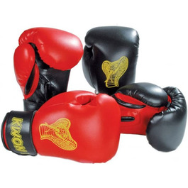 Дитячі боксерські рукавички Cobra 6 унцій, 2 чорного кольору / rit 6 унцій