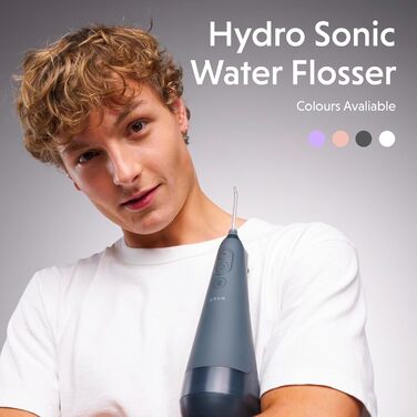 Іригатор Ordo Munddusche: бездротовий, 3 режими, для подорожей, перезаряджається, водонепроникний IPX7, рекомендовано стоматологами (срібло)