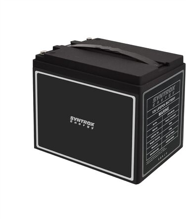 Акумулятор Syntrox Energy LiFePO4 12,8 В 40 Ач BMS Bluetooth, 4000-15000 циклів, 1280 Втгод (40 Агод)