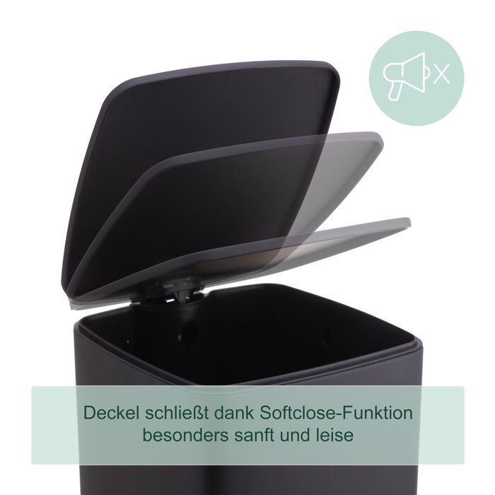 Відро для сміття Relaxdays, 30 літрів