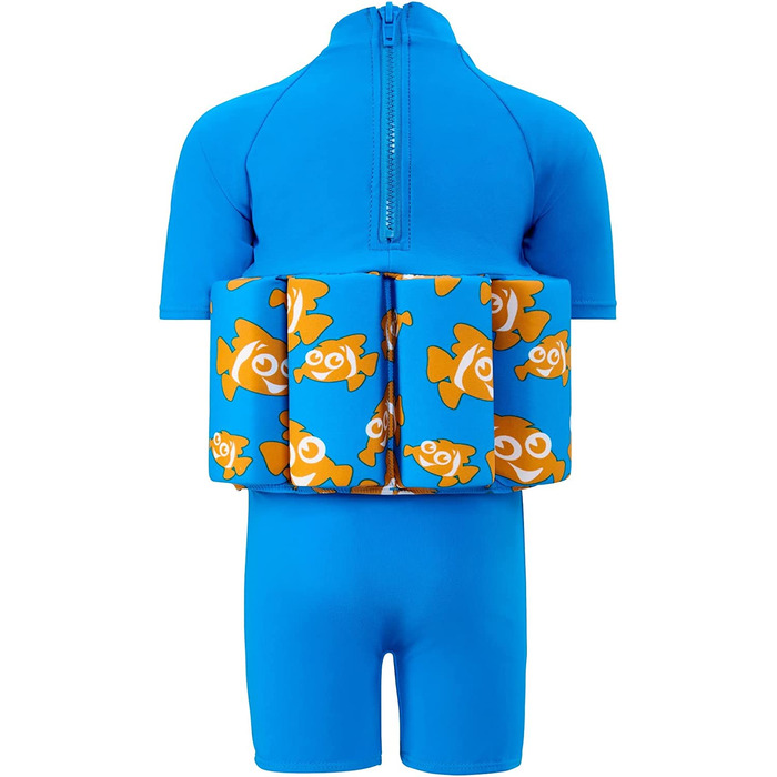 Купальний костюм Konfidence з плавальним пристосуванням для 4-5 років синій-Риба-клоун
