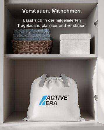 Надувне ліжко Active Era Luxus для 2 осіб з електричним насосом та інтегрованим подушками, 200 x 150 x 36.5 см - ідеально для кемпінгу та гостей