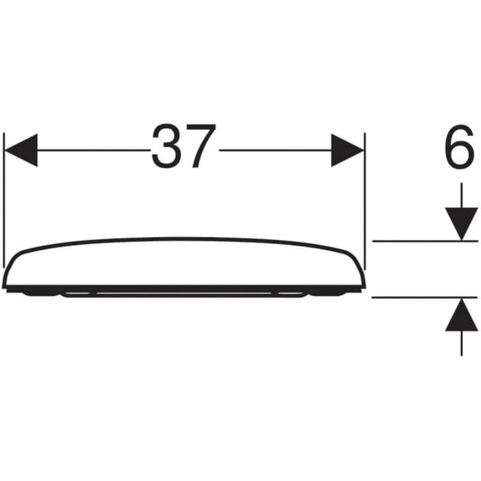 Сидіння для унітазу Geberit Renova 37x45.5x6 см білий