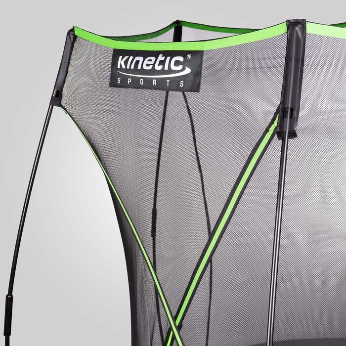 Батут Kinetic Sports Bungee Safety Elite Ø 366 см для дітей та дорослих (темно-зелений) - AirMAXX, без пружин, вуличний
