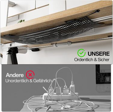 Регульований стіл 120x60 см, електричний з функцією пам'яті, стоячий/сидячий комп'ютерний стіл. Керування кабелями та гачки, регульований підйомний стіл для офісу та дому – Білий. (Світло-русявий, 100 см)