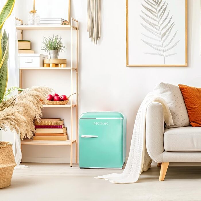 Холодильник Cecotec Bolero CoolMarket TT Origin 45L - Ретро, 45 літрів, Зелений, Клас E