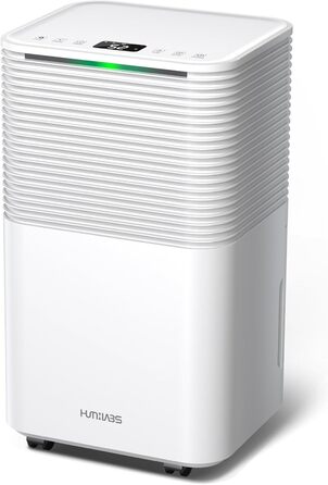 Електричний осушувач повітря 12л/день, сенсорне управління, дисплей, таймер, для дому, ванної кімнати, підвалу, білий