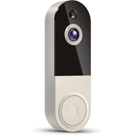 Відеодзвінок бездротовий 1080P з AI-розпізнаванням, нічне бачення, 2-сторонній аудіо, на батарейках, хмарне сховище, Wi-Fi 2.4 ГГц, для внутрішнього та зовнішнього використання