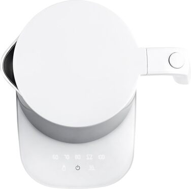 Електричний чайник ZWILLING Enfinigy Pro з регулюванням температури, фільтром від накипу, функцією підтримання тепла, бездротовий, 1850 Вт, 1,5 л, срібляний