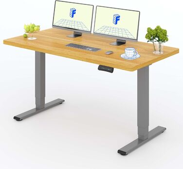 Регульований за висотою стіл FLEXISPOT 160x80 см, електричний, білий, 160 кг, 3-х секційний телескоп