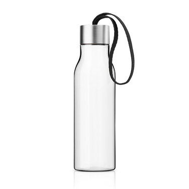 Пляшка 0,5 л прозора/чорна Trinkflasche Eva Solo