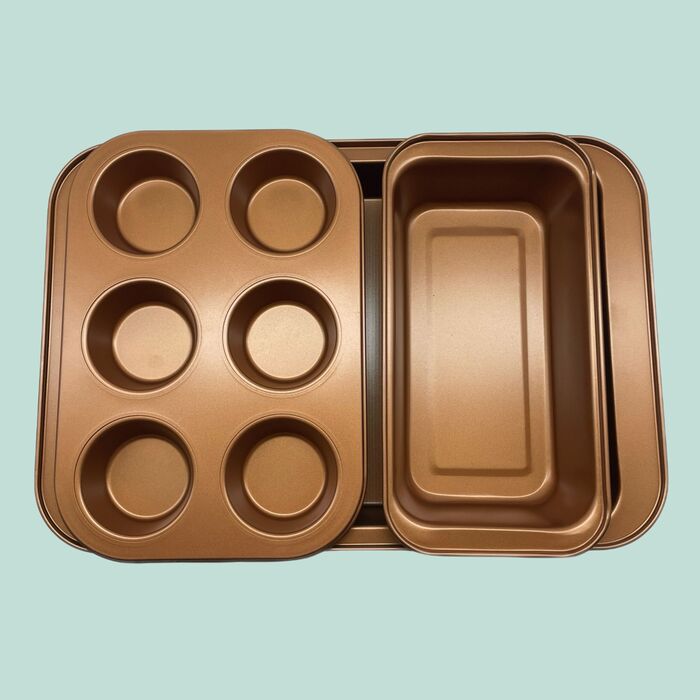 Набір Relaxdays Backform, 3 шт., мідь