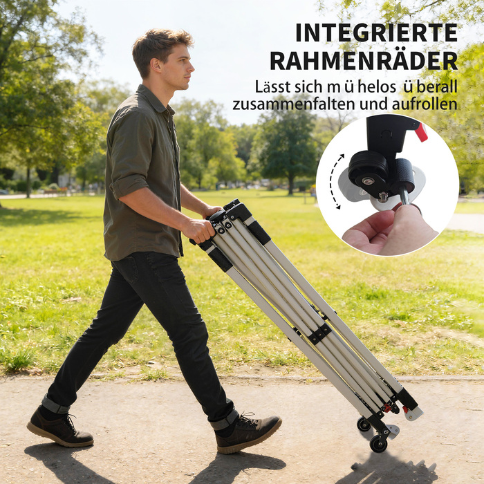 Намет-павільйон 3x3 м, водонепроникний, стабільний, зимостійкий, швидкомонтований, з захистом від сонця SPF 50+, з сумкою та мішками з піском