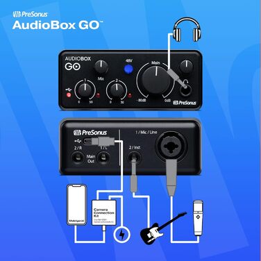 PreSonus AudioBox GO: USB-C аудіоінтерфейс для музичного продакшну з Studio One