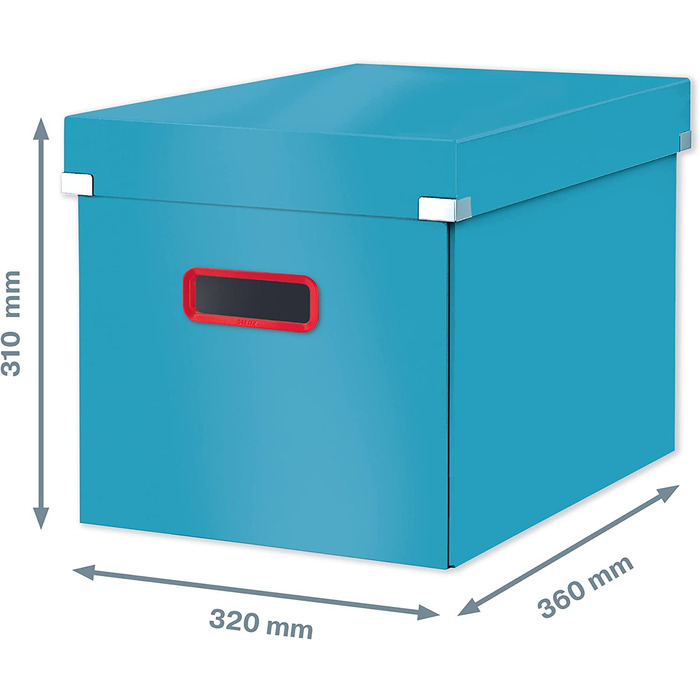 Ящик для зберігання і транспортування Leitz Click & Store, кубічна форма, 61080095 (великий, ніжно-блакитний)