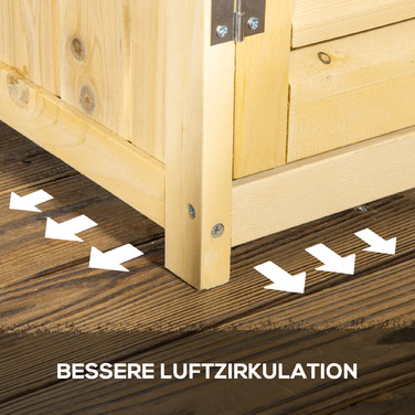 Садовий ящик Outsunny з дерева, інструментальна шатнівня, інструментальний будиночок з асфальтовим дахом, жалюзійна двері, ящик для інструментів, сарай, сад, 4 відсіки, натуральне дерево, 87 x 46,5 x 160 см