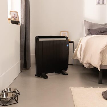 Електричний конвектор Cecotec ReadyWarm 2500 Thermal: 1800 Вт, алюміній, LCD, 3 режими, таймер, Slim, захист Overprotect, білий (8 елементів, чорний)