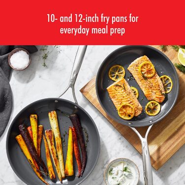 Набір сковорідок ZWILLING Spirit Energy 2 шт. (25.4 см, 30.5 см), нержавіюча сталь, керамічне покриття, антипригарні