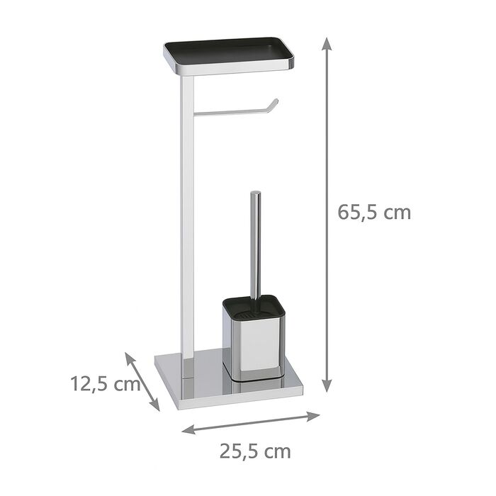 Набір для туалету Relaxdays з металевою полицею (WC-Garnitur Metall mit Ablage)
