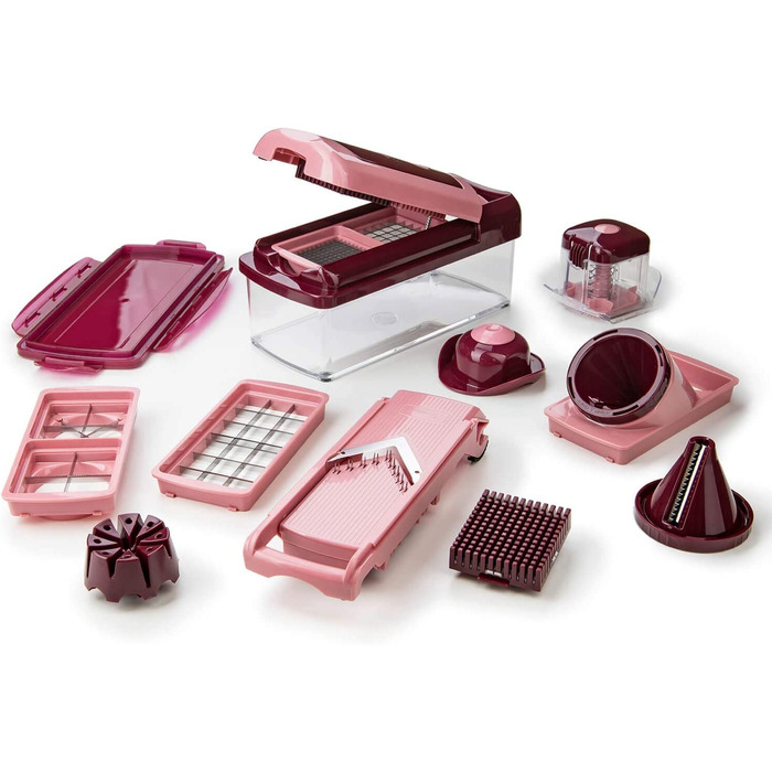 Набір для нарізки овочів Genius Nicer Dicer Fusion Smart Julietti, м'ятно-зелений, 16 частин. Подрібнювач, тертка, спіралізатор, шинкувальник, кубик-нарізач. Відомий з телебачення. Новинка!