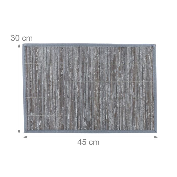 Набір столових прикрас Relaxdays, 6 штук, бамбук