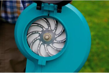 Садовий пилосос-дмухач Gardena ErgoJet 3000: потужний 3000 Вт, з подрібнювачем листя та мішком для збору, зручний регульований подовжувач, з плечовим ременем (9332-20)