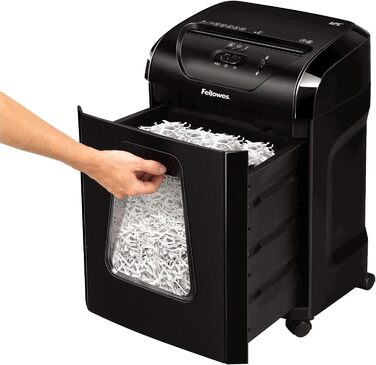 Fellowes знищувач паперу Powershred FS-12C: 12 листів, перехресний шредер, 19 л контейнер, для офісу та дому, знищення кредитних карт, білий