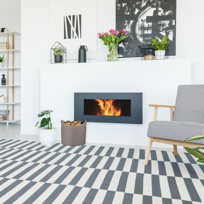 Кошик для дров Relaxdays сірого кольору з штучної шкіри