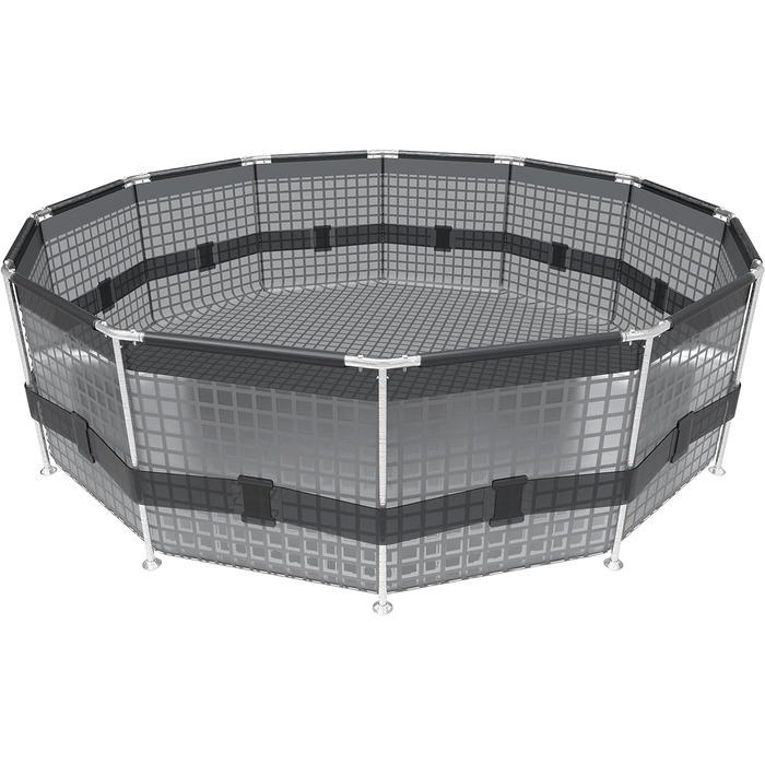 Каркасний басейн Bestway Steel Pro, набір з фільтруючим насосом та аксесуарами, 457 x 122 см, (427x84 см, синій)