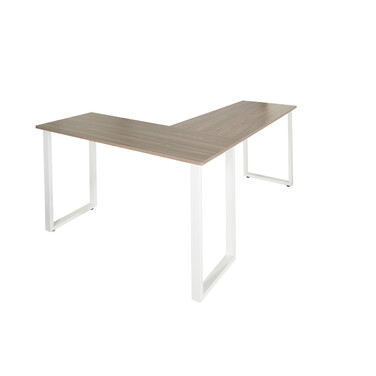 Робочий стіл WORKSPACE BASIC I 165 x 120 см сірий / білий hjh OFFICE