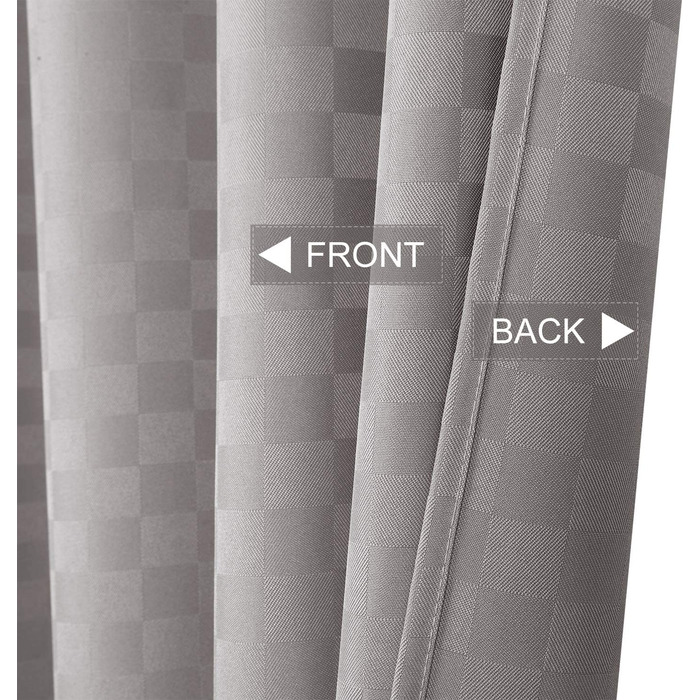 Завіса для душу Hotel Luxury 190 GSM товста поліефірна завіса для душу фіранка для душу, 180x180 см (багаторазова упаковка) (сірий, 180x240 см)