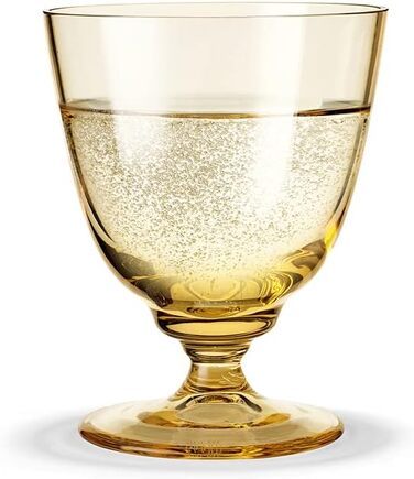 Келих Holmegaard з ніжкою 35 мл Потік у видувному склі для напоїв, жовтий