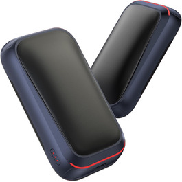 Електричний грілка для рук Gaiatop 2 шт. з магнітом, 4000mAh, USB, багаторазовий, швидкий нагрів 3s, 3 режими, компактний, для рукавичок, подарунок для чоловіків та жінок (блакитний)