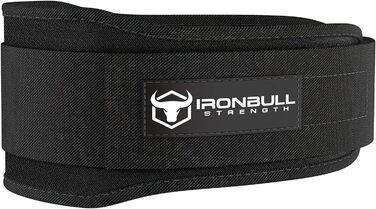 Ремінь для важкої атлетики Iron bull Strength для крос-тренінгу - 12,7 c з автоматичним блокуванням, для важкої атлетики, для підтримки спини, для тренувань, для підйому, фітнесу та пауерліфтингу-для чоловіків і жінок (XXL, Чорний)