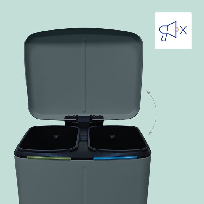 Відро для сміття Relaxdays з двома відділеннями