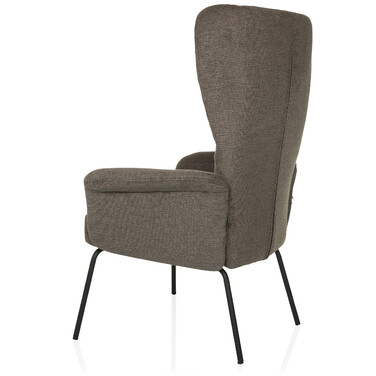 Крісло-релакс / Крісло-навушник HAVENIO, тканина темно-сіра, hjh LIVING