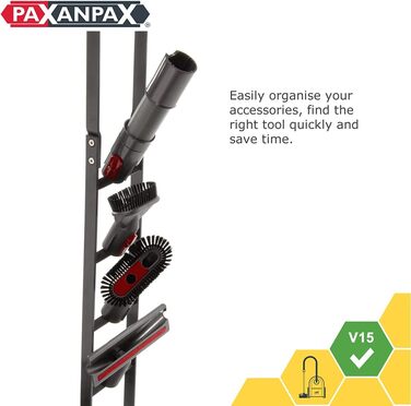 Підставка для акумуляторного пилососа Paxanpax PFC76418 для Dyson V15, окремо стояча, темно-сірий