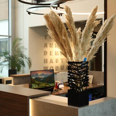 Підставка для парасоль підставка 'Maxi' з металу з піддоном для збору води та гачками - Економія місця 34x14x46 см - Елегантний чорний колір - Ідеально для декорування прихожого та входу (Classic - Чорний)