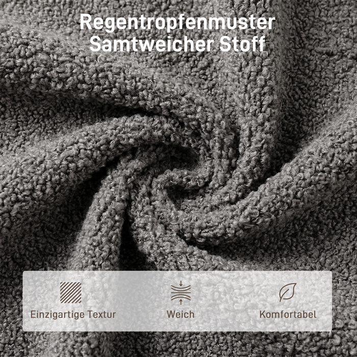Обертовий крісло з пуфом, регульоване крісло-акцент з регульованою підголівкою, функція гойдання, сірий колір