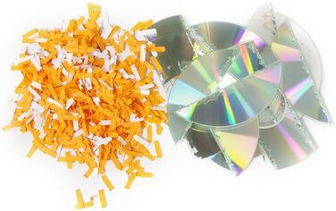 Шредер Genie 580XCD Plus: знищення документів, CD/DVD, кредитних карт, рівень P-4, 21 л