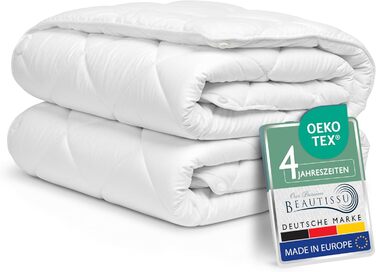 Beautissu Комплект постільної білизни 4 сезони 135x200 см (2 шт.) - Легка літня та тепла зимова ковдра, антиалергенна, дихаюча, BeauNuit JD
