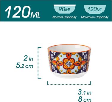 Набір керамічних формочок Vancasso для крем-брюле та суфле (6 шт.) 120мл