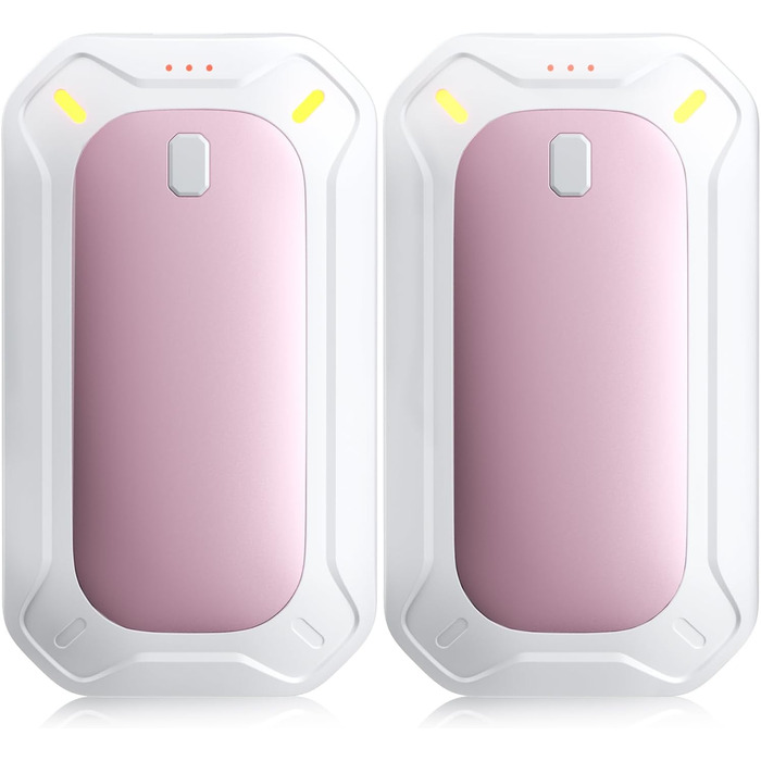 Електричні грілки для рук ColdSky (2 шт), рожеві - багаторазові, портативні, до 12 годин нагріву