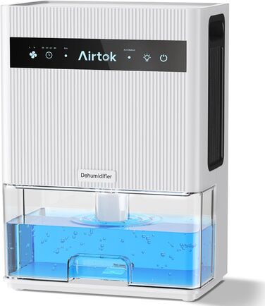 Електричний осушувач повітря Airtok 3000 мл, для спальні та підвалу, з таймером та автоматичним відключенням, 7 кольорів підсвічування
